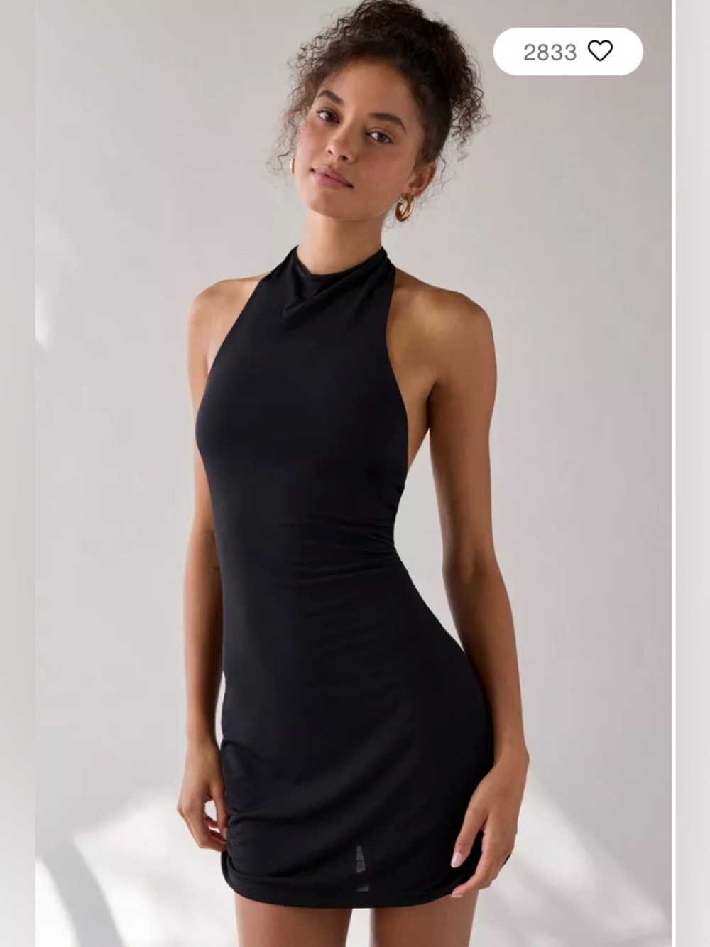 Urban outfitters never worn Black High-Neck Midi Dress